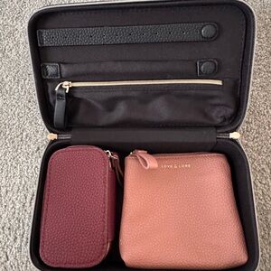 Love & Lore Black Hard Shell Travel Jewelry Case